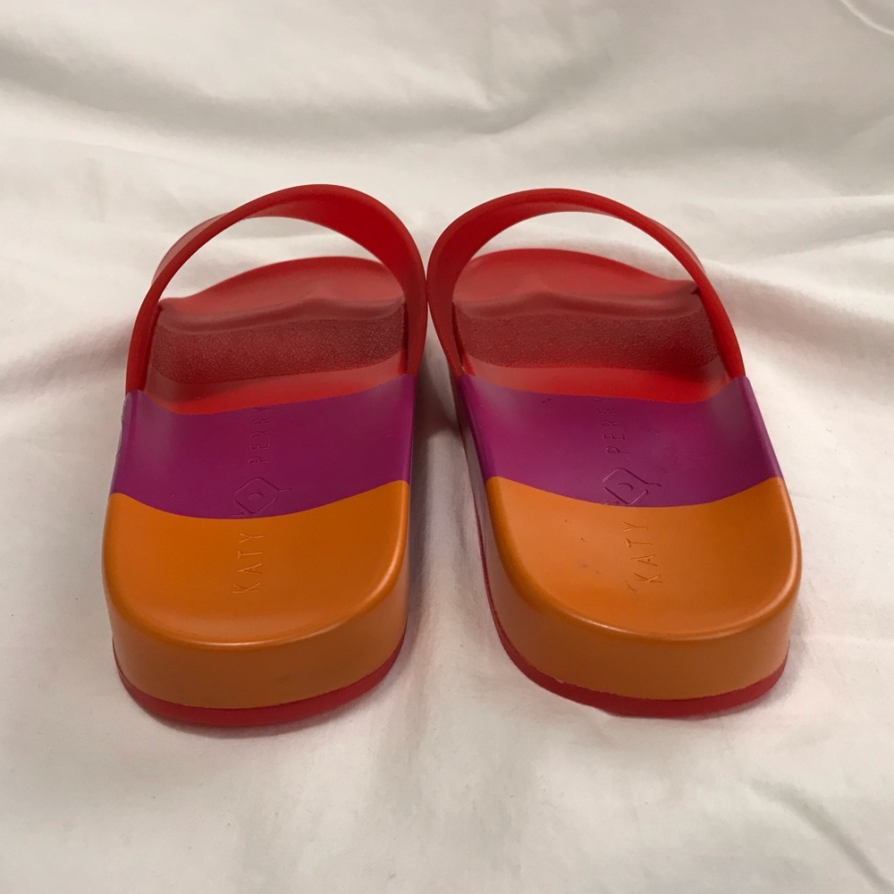 Katy Perry Color Block Slip On Slides Sandals 7 - Picture 6 of 8